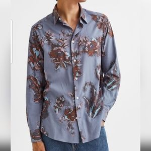 H&M button down floral print shirt